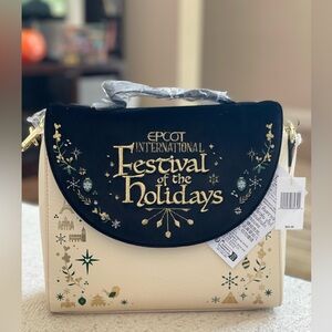 NWT Loungefly EPCOT Festival of the Holidays purse